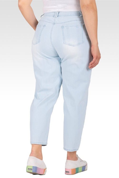 Harlow Plus Size High Rise Easy Fit Cropped Jeans