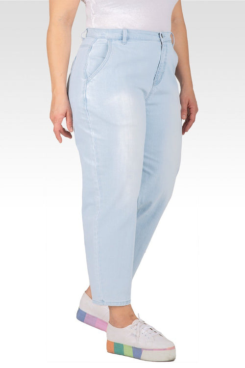 Harlow Plus Size High Rise Easy Fit Cropped Jeans