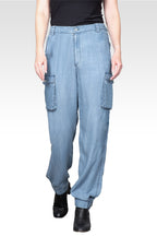 Lara Bleached Tencel Cargo Pants