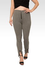 Ria High Rise Ponte Knit Premium Dark Grey Legging
