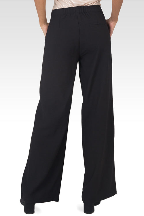 Marnie Black High Waist Wide Leg Pants-2