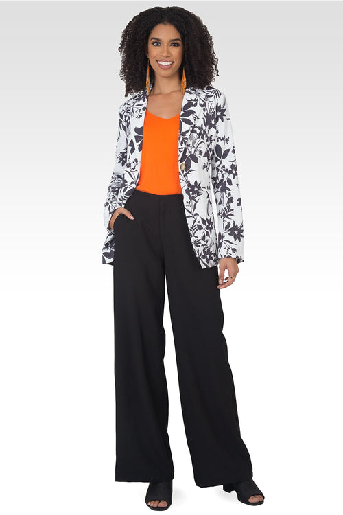 Marnie Black High Waist Wide Leg Pants-5