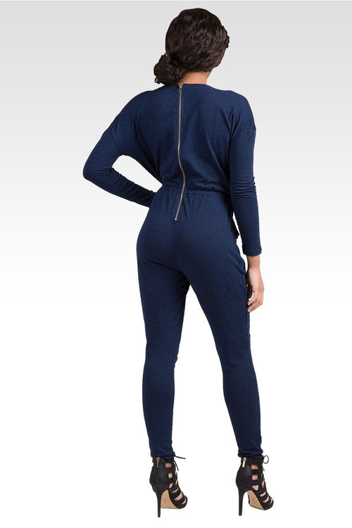 Lucy Long-Sleeved Tencel Denim Jumpsuit