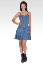 Standards & Practices Women's Spaghetti Strap Blue Dress