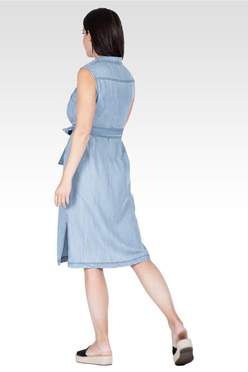 Katana Women's Tencel Side Slit Midi Dress