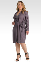 Plus Size Sunshine Lavender Longline Wrap Jacket