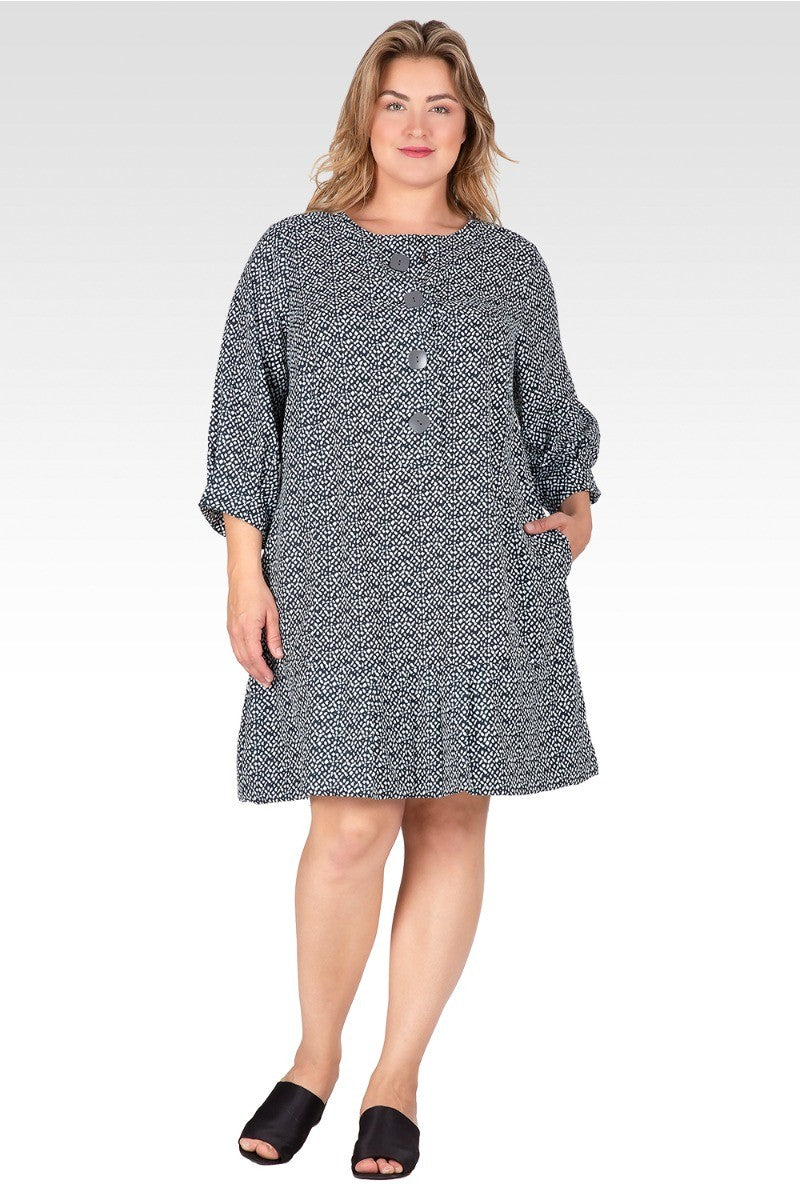 plus size pleated mini dress City Chic Plus Size Keely Dress