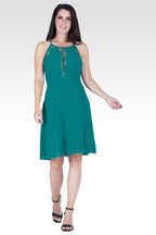 Axel Women's Lace Trim Sleeveless Midi Dress