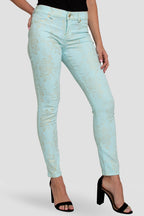 Women Light Blue Ankle Jeans