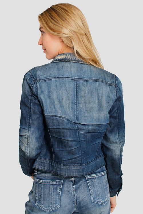 Women Dark Denim Jacket