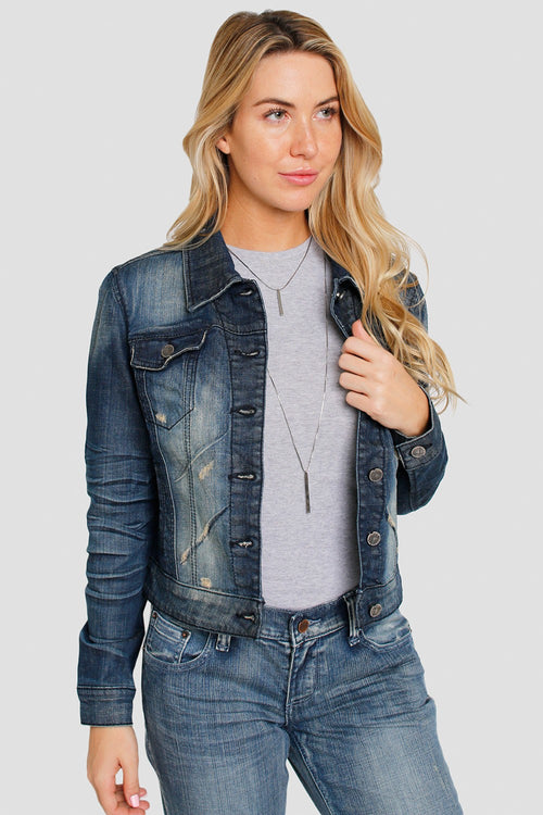 Women Dark Denim Jacket