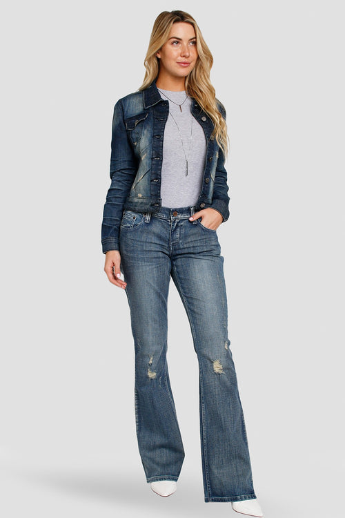 Women Dark Denim Jacket