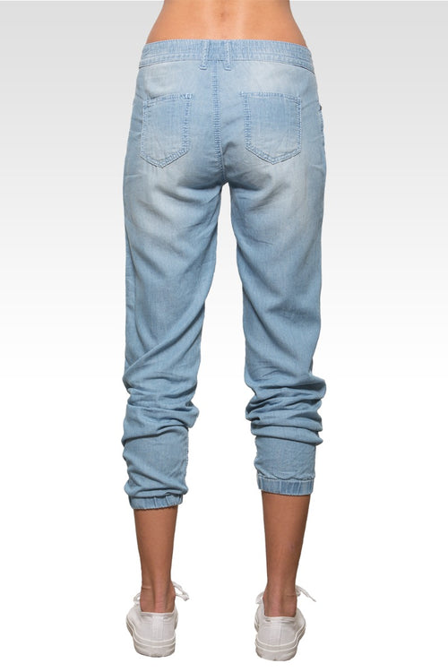 Alison Light Washed Tencel 5 Pkt Jogger Pants