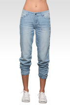 Women Light Wash Tencel Joggers