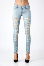 Women Low-Rise Distressed Denim Jeans