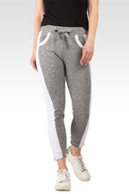 Women Grey Ankle Zip Joggers