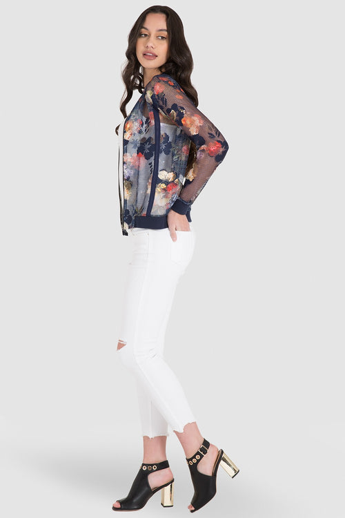 Tessa Summer White Chewed Hem Cropped Jeans