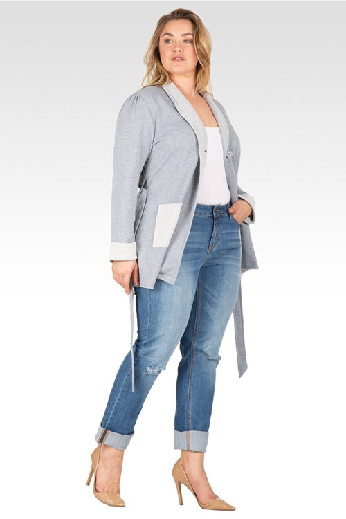 Plus Size X-Boyfriend Rolled Cuff Jeans