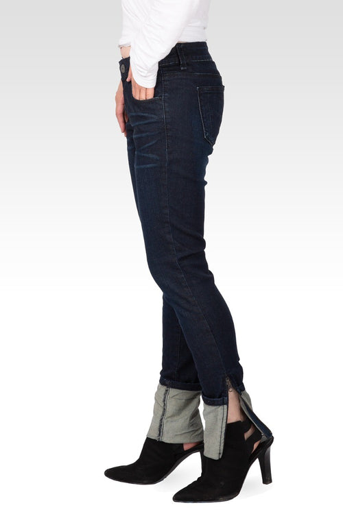 Alana Women's Zip Hem Low Rise Skinny Jeans