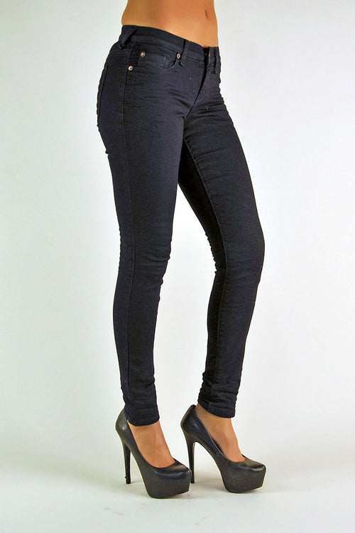 Women Dark Indigo Denim Skinny Jeans