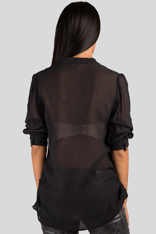 Black Sheer Blouse