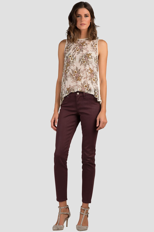 Vintage Daisy Printed Hi-Low Top