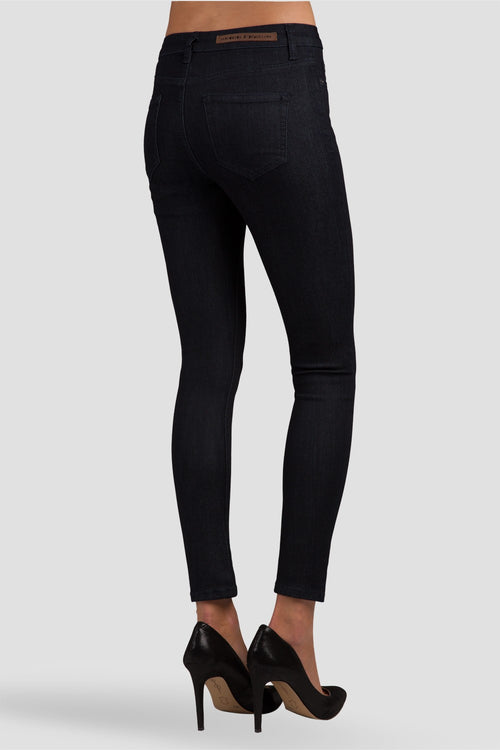 Women Dark Rinse High Waisted Skinny Jeans