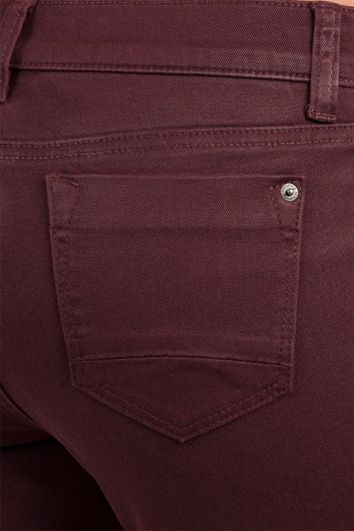 Hana Cabernet Coated Cigarette Skinny Jeans