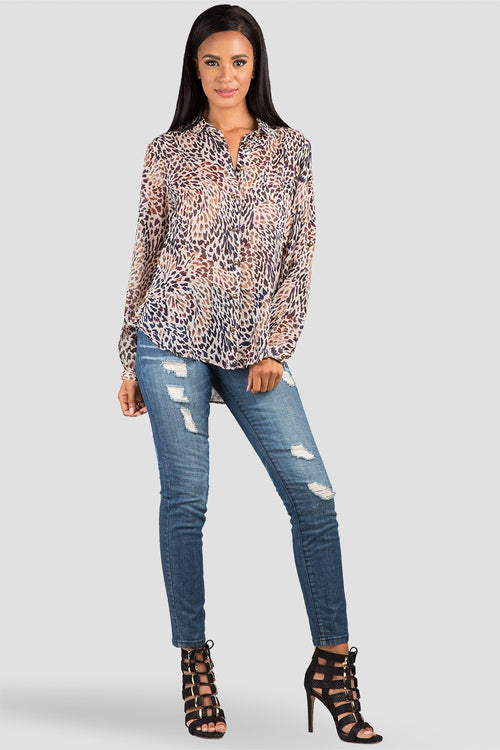 Women Medium Wash Destroyed Ankle Jeans