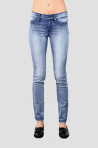 Women Light Wash Skinny Jeans