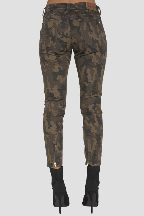 Women Camo Skinny Jeans