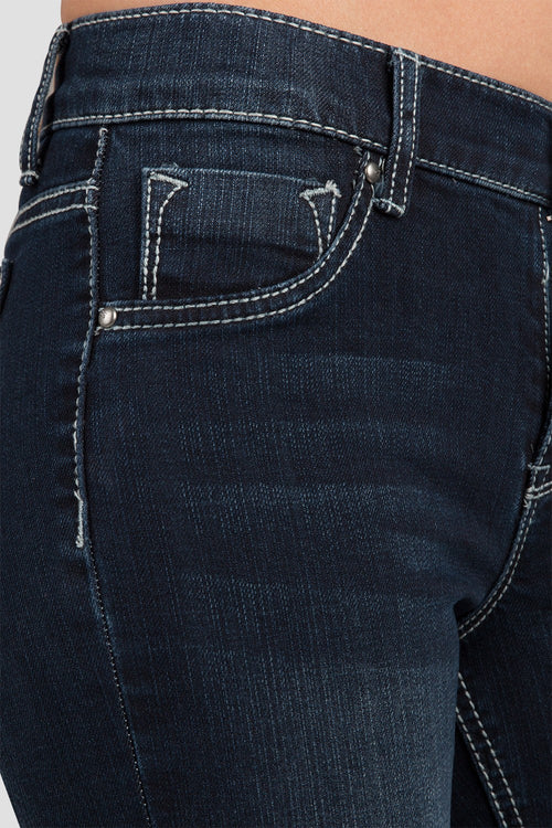 Women Dark Wash Cropped Skinny Jeans