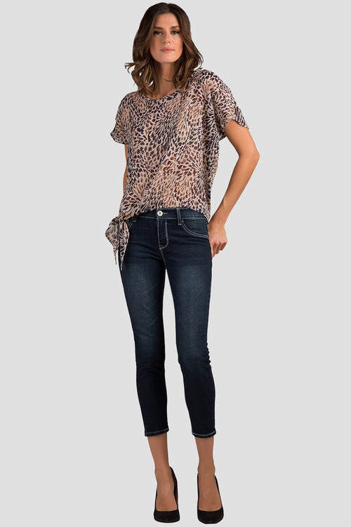 Indigo Cropped Skinny Jeans