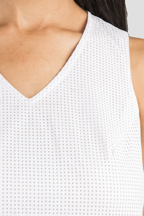 Women tiffany White Chiffon Dress