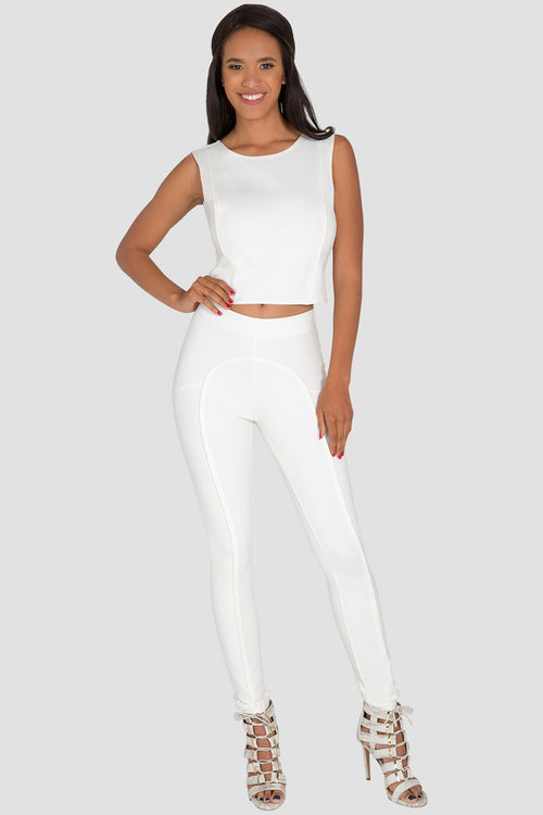 Standards & Practices Women's White Cropped