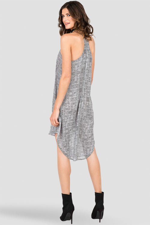 Standards & Practices Women's Racerback Spaghetti Strap Tribal Print Dress