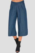 Standards & Practices Women's Wide-Leg Indigo Denim Pants