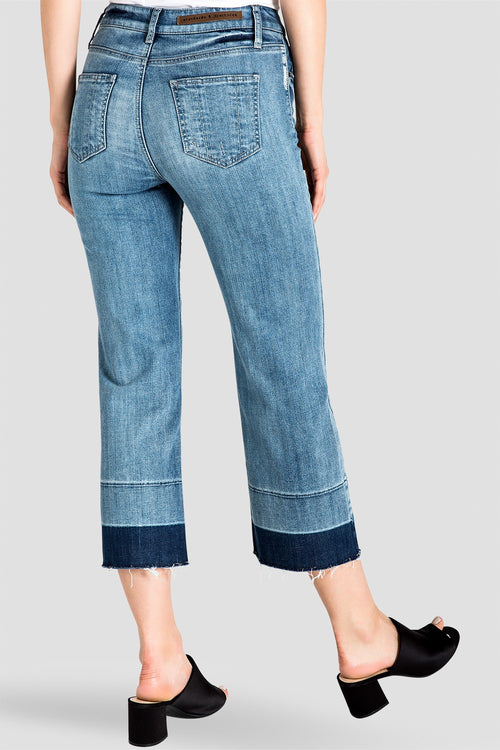 Standards & Practices Women's Frayed Cropped Jeans