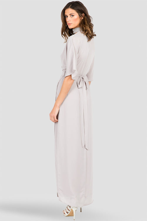 Standards & Practices Women's V-Neck Kimono Wrap Maxi Dress