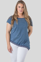 Plus Size Women Indigo Denim Shirt