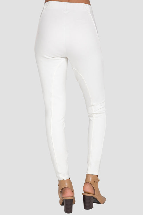Standards & Practices Women's White Moto Pant