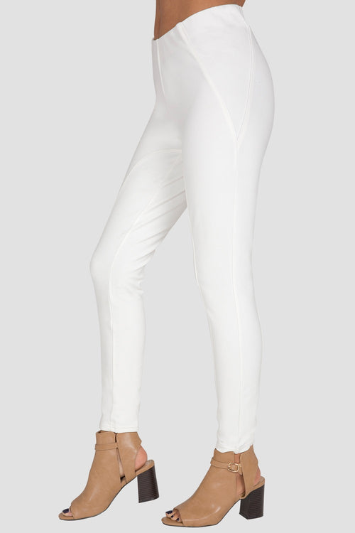Standards & Practices Women's White Ponte Skinny leggings