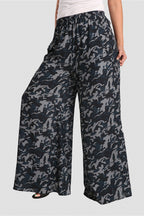 Blue Camo Palazzo Pants