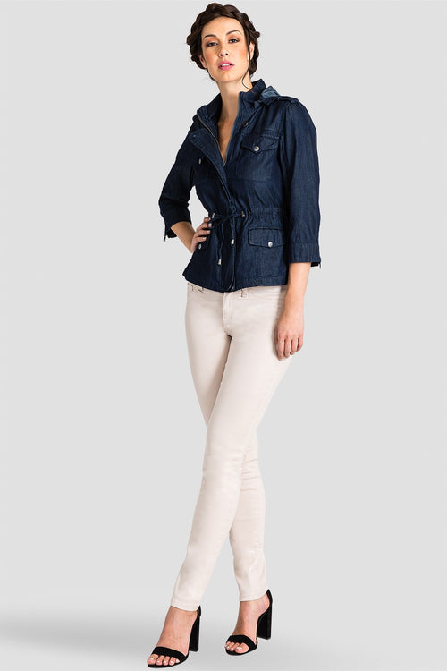 Women Tencel Denim Anorak Jacket