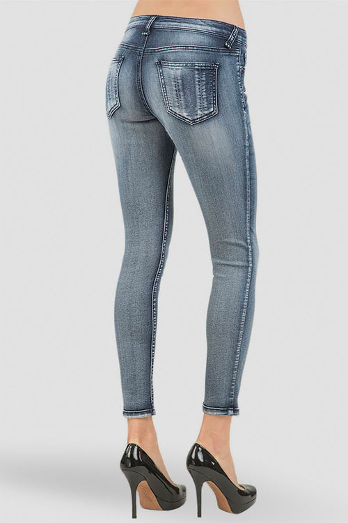 Women Dark Denim Skinny Jeans