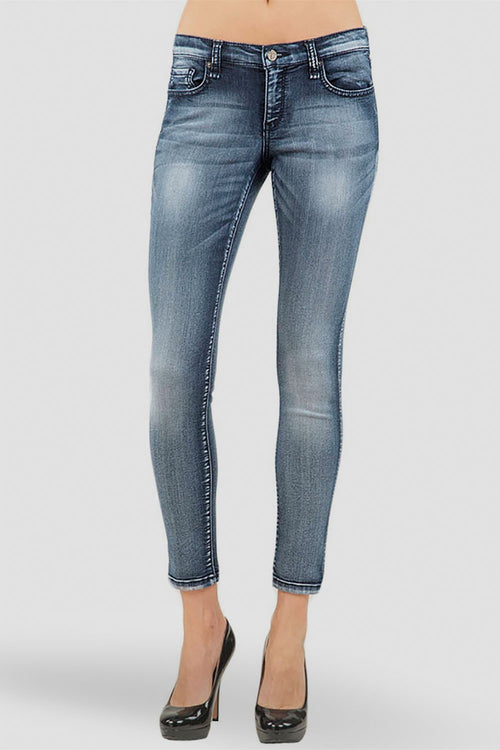Women Indigo Wash Supper Skinny Jeans