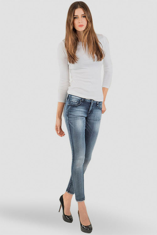 Women Indigo Denim Super Skinny Jeans