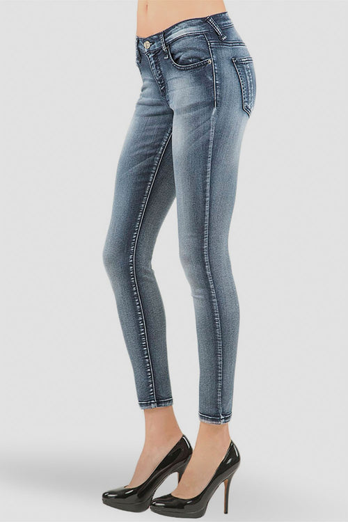 Women Blue Denim Super Skinny Jeans
