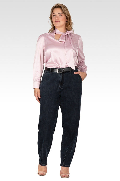 Zuma Women's Plus Size Tapered Trouser Pants