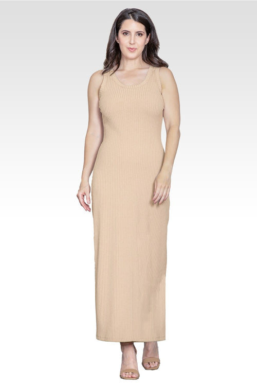 Zeypher Women's Sleeveless Rib-Knit Maxi Dress XL Zeypher Women's Sleeveless Rib-Knit Maxi Dress XL